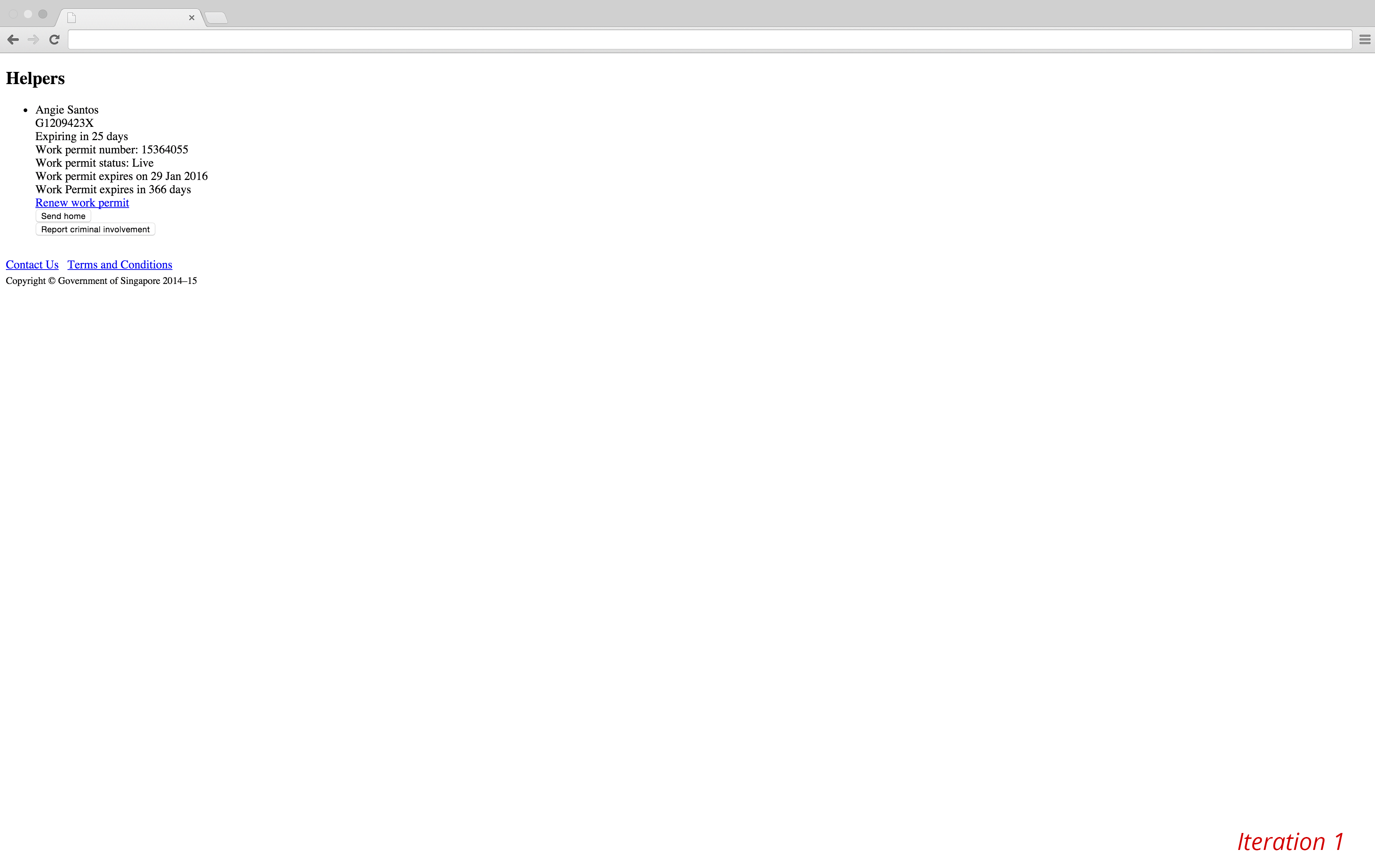 Employment pass solution for Singapore Government