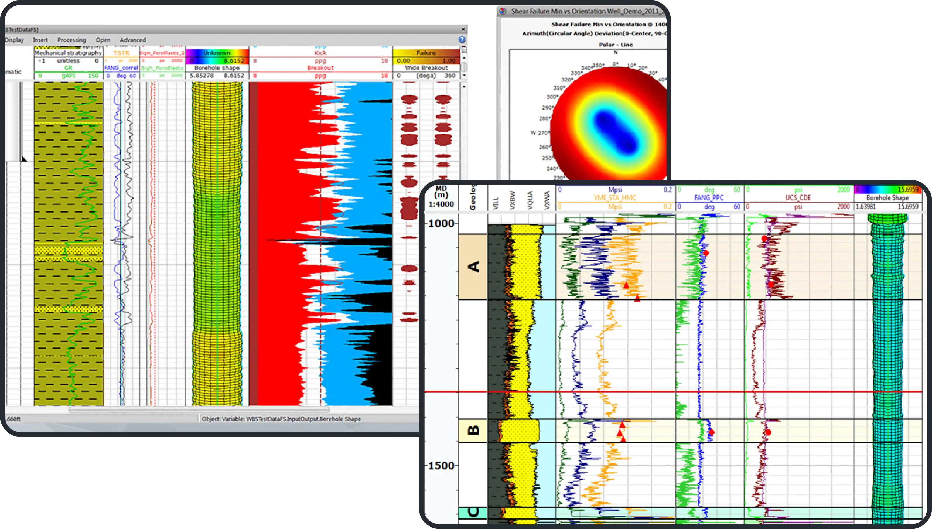 Wellbore real-time UI for Schlumberger